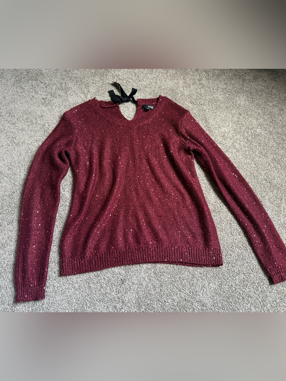 ANA Red Sparkle Sweater